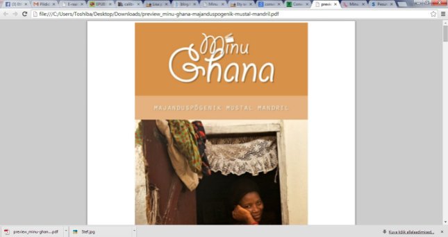 minu ghana, veebis, konventeerimine, online book, e-raamat